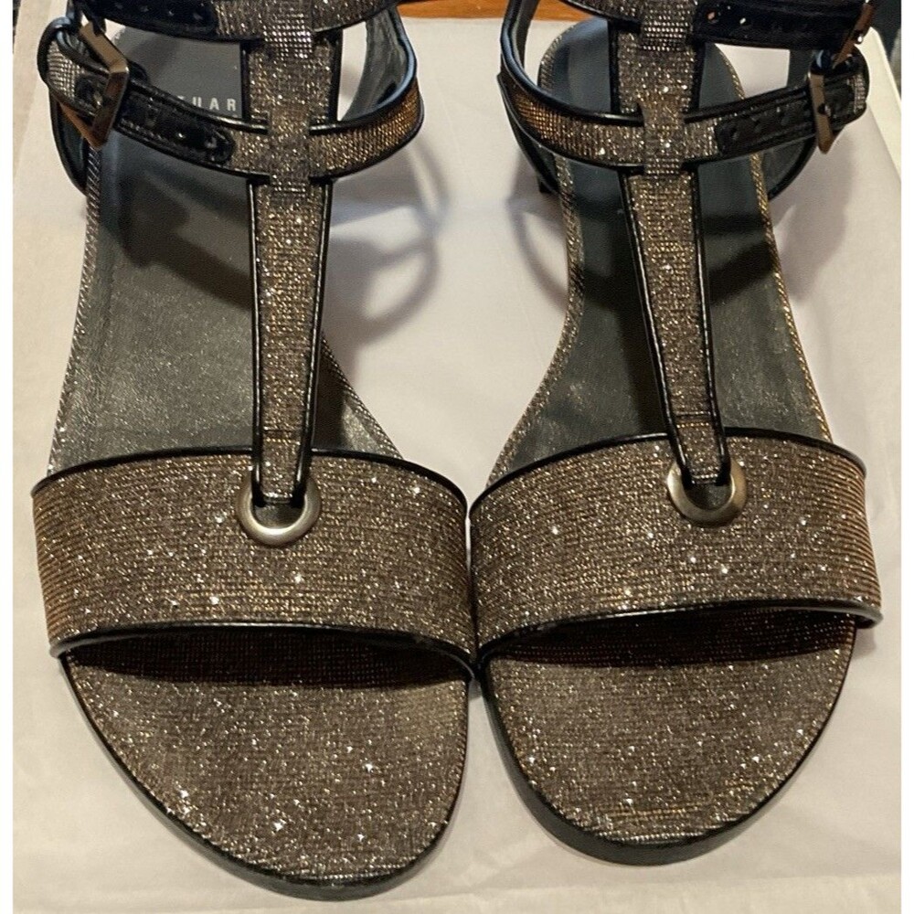 Stuart weitzman sandals 9 Rhinestone Shiny Glamorous Fun
